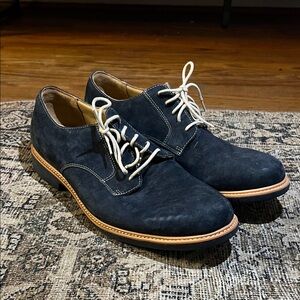Cole Haan Navy suede dress shoes. 12.
